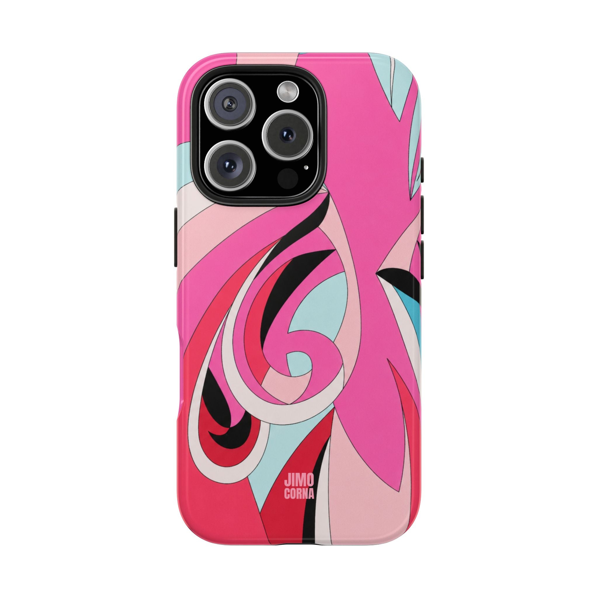 Pink Tropic Swirl iPhone Case