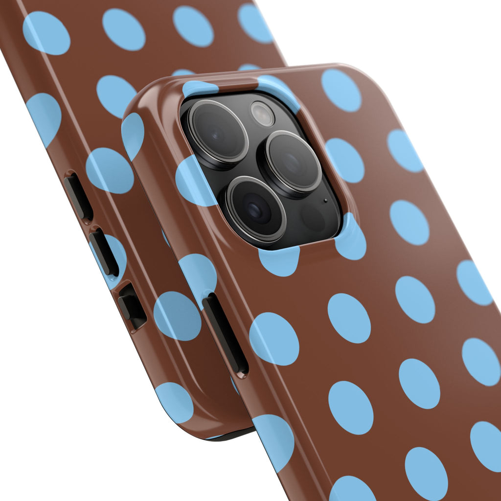 Big Polka Dot | Brown and Blue