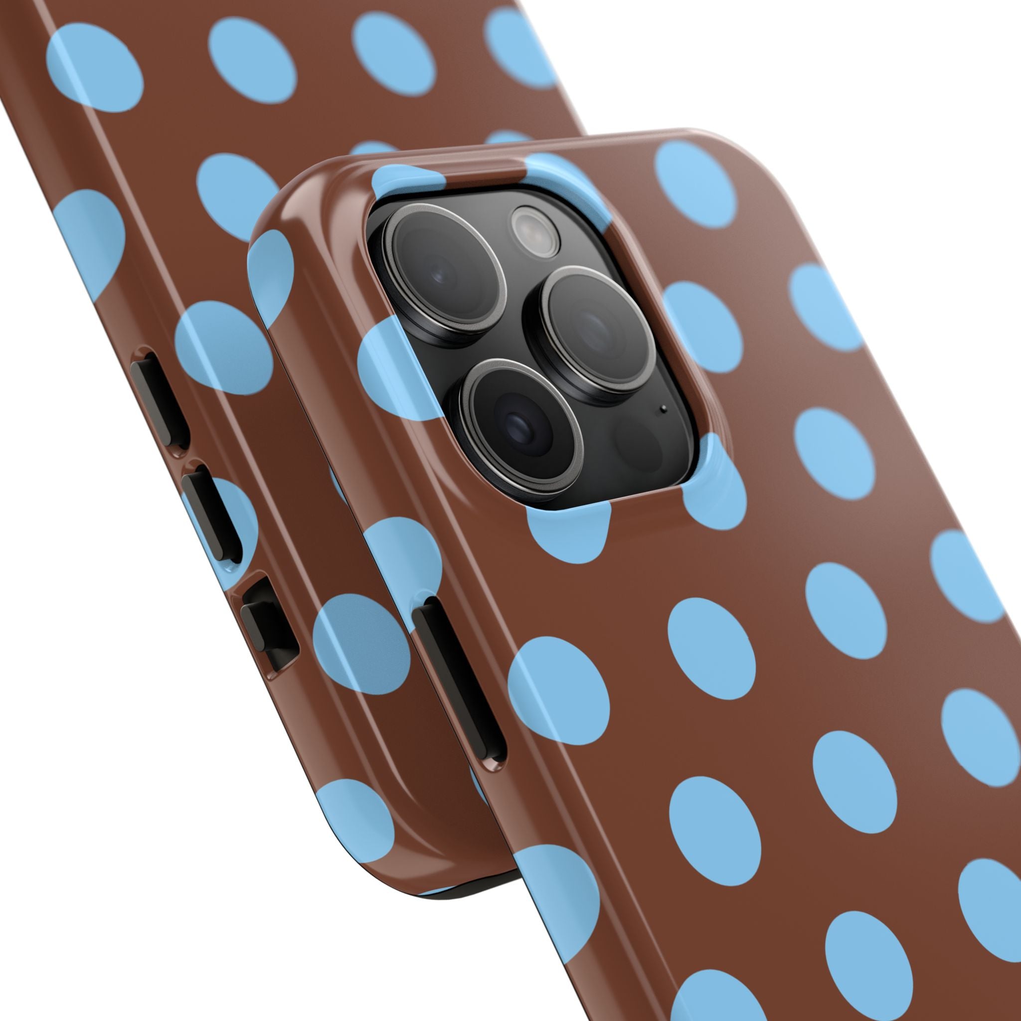 Big Polka Dot | Brown and Blue