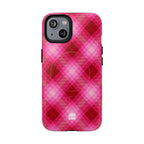 Pink Picnic Plaid MagSafe iPhone Case