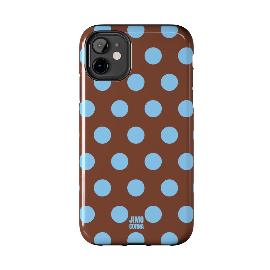 Big Polka Dot | Brown and Blue