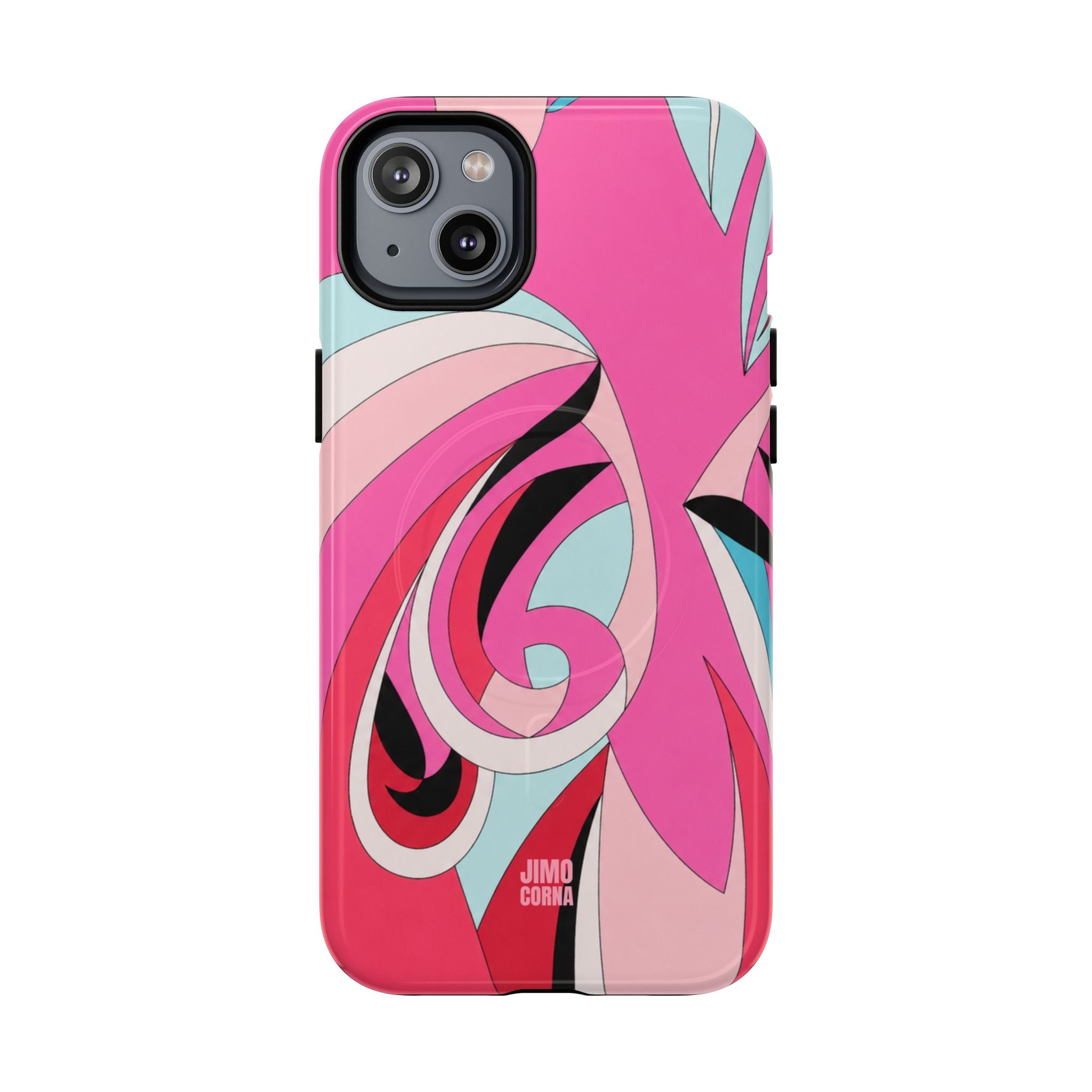 Pink Tropic Swirl MagSafe iPhone Case