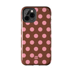Big Polka Dot | Brown and Pink