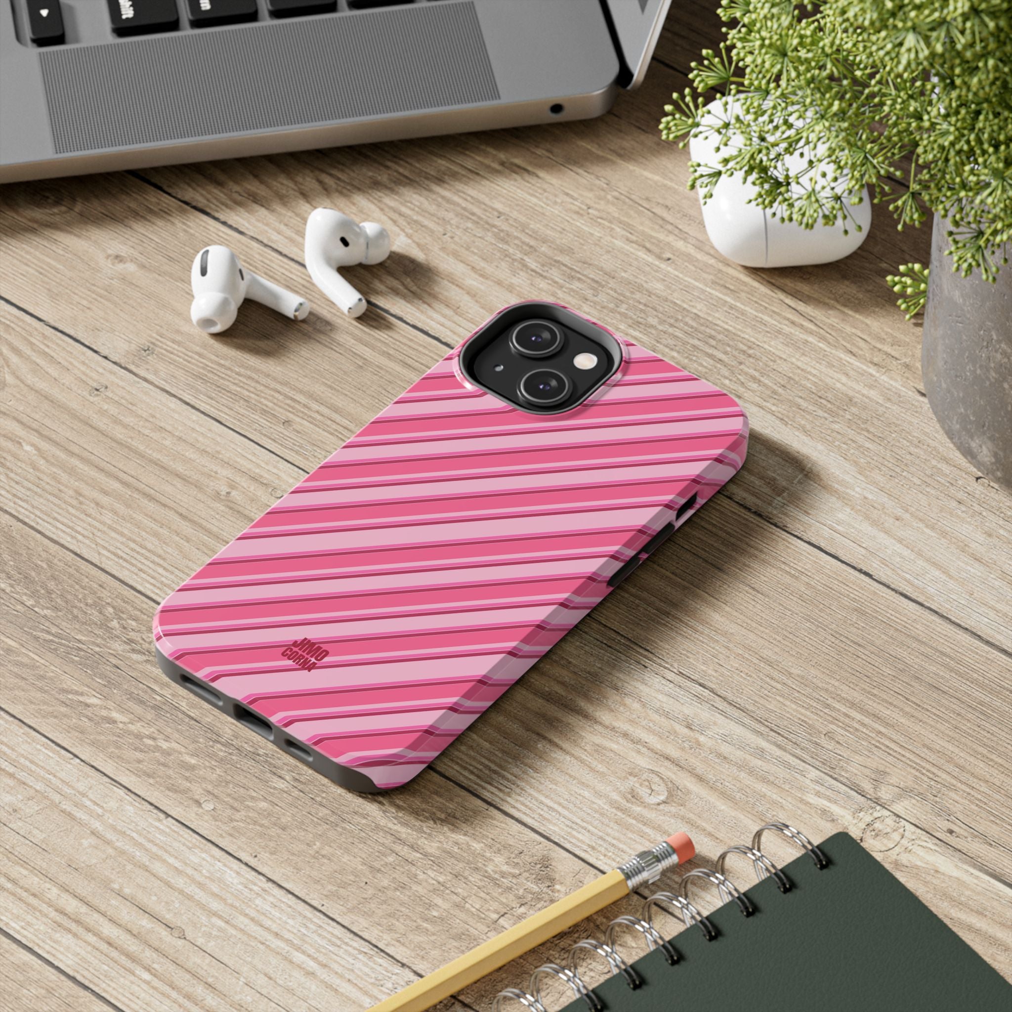 Angelina Stripes | Hot Pink - iPhone Case