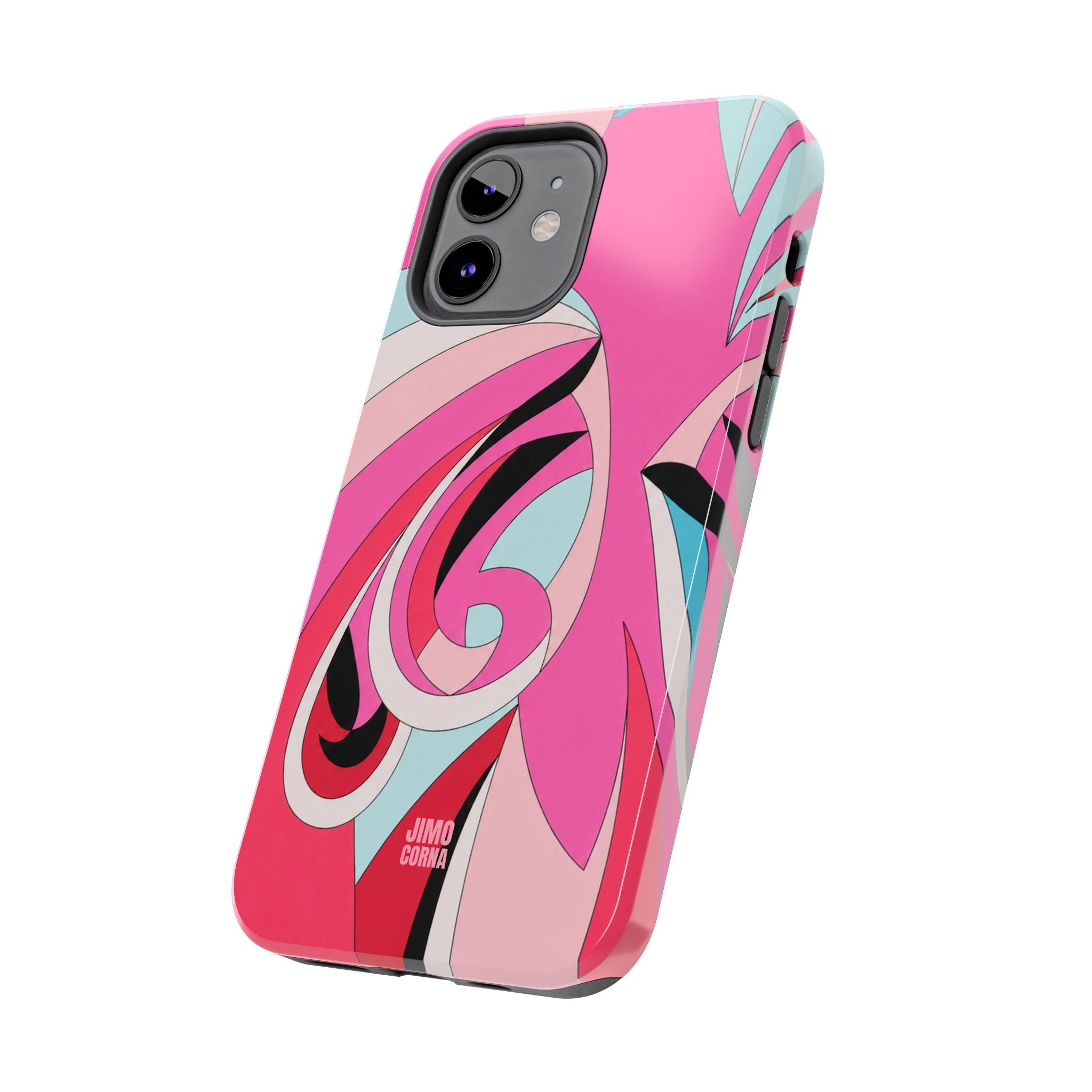 Pink Tropic Swirl iPhone Case