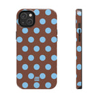 Big Polka Dot | Brown and Blue