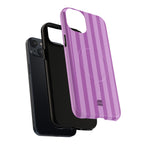 Bold Stripes MagSafe iPhone Case | Plum