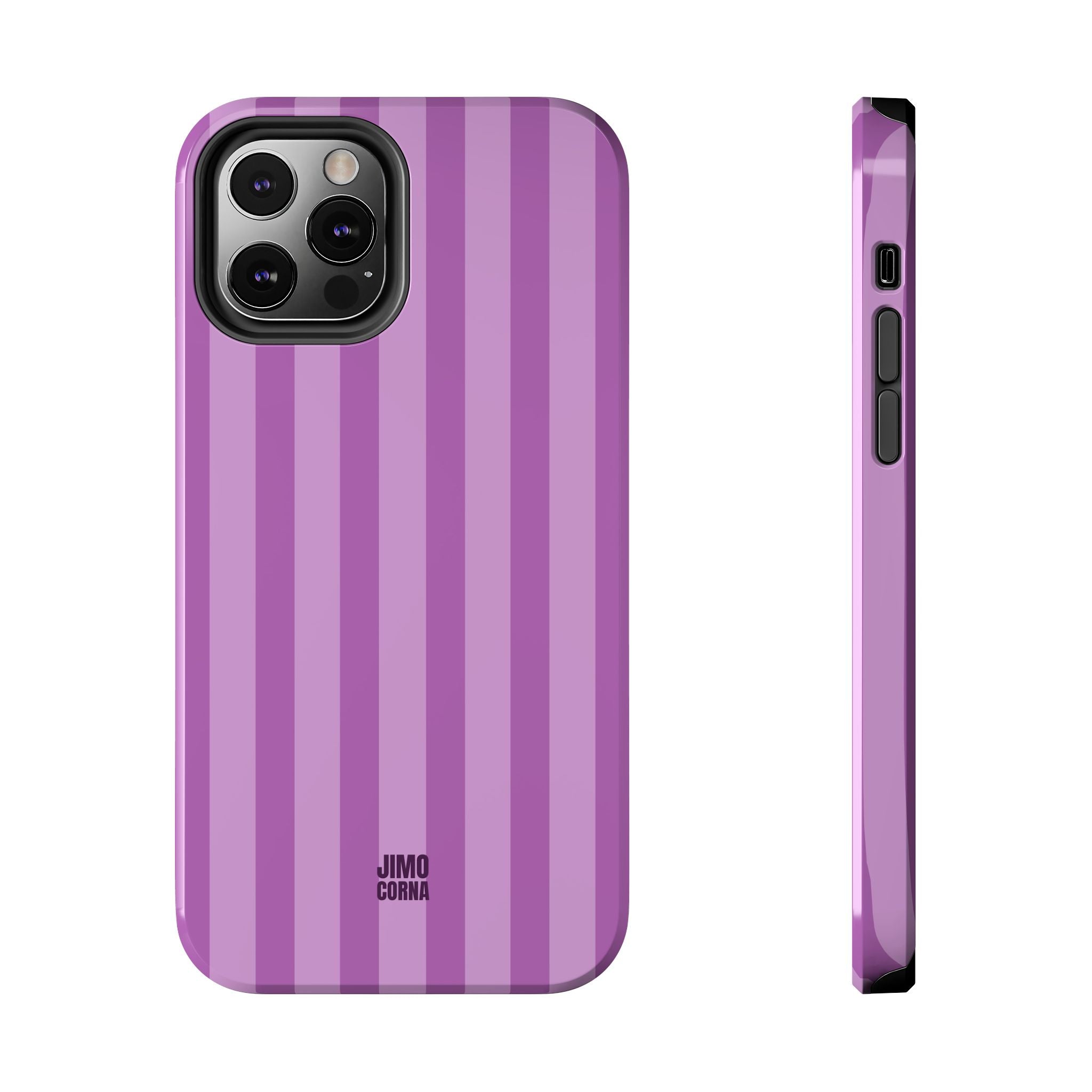 Bold Stripes iPhone Case | Plum