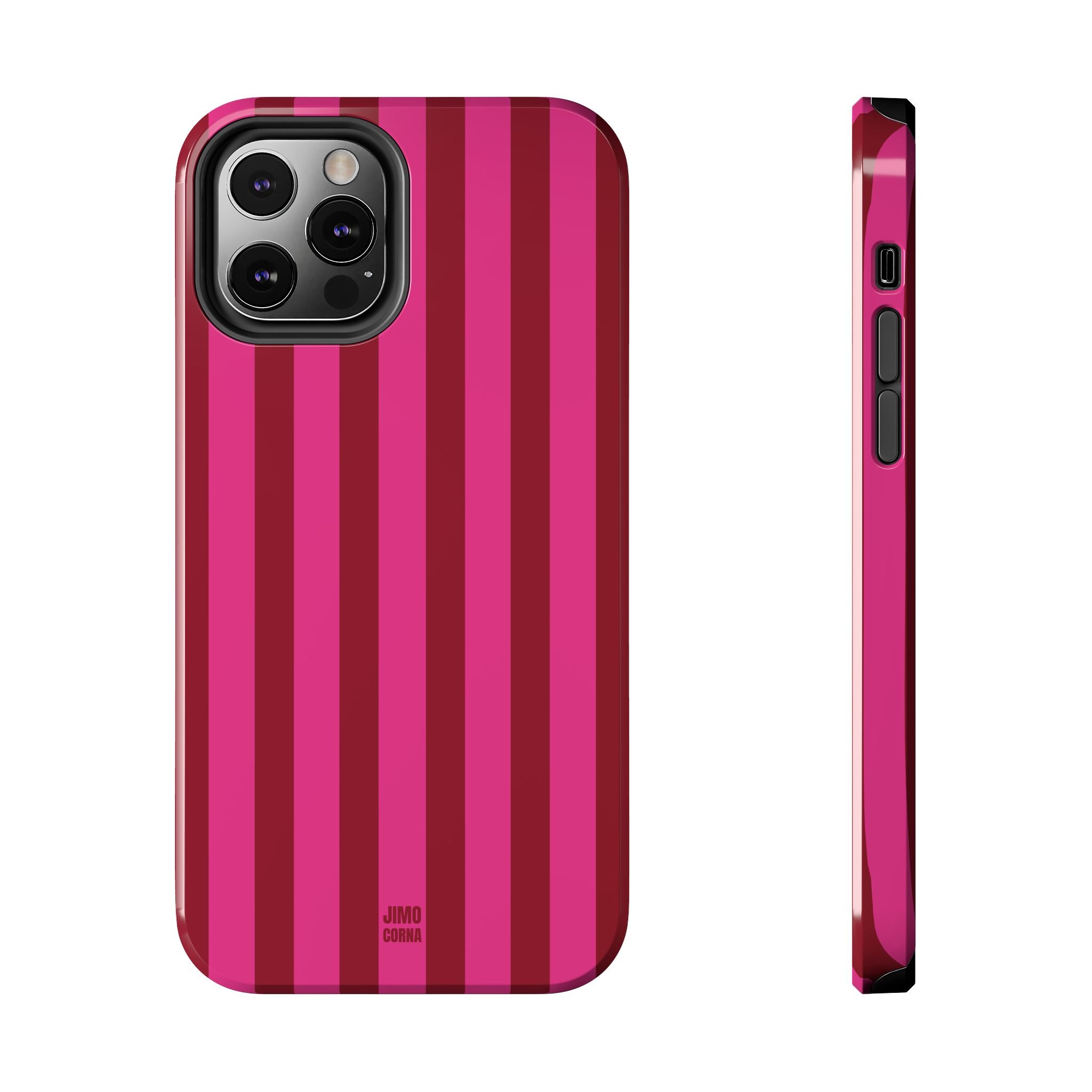 Strawberry Burst Bold Stripes