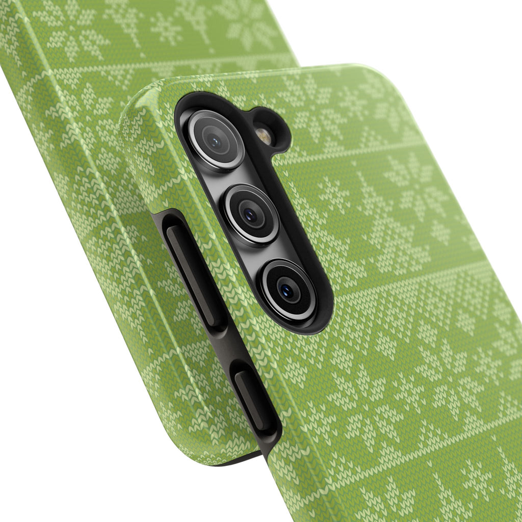 Holiday Knit | Green iPhone Case