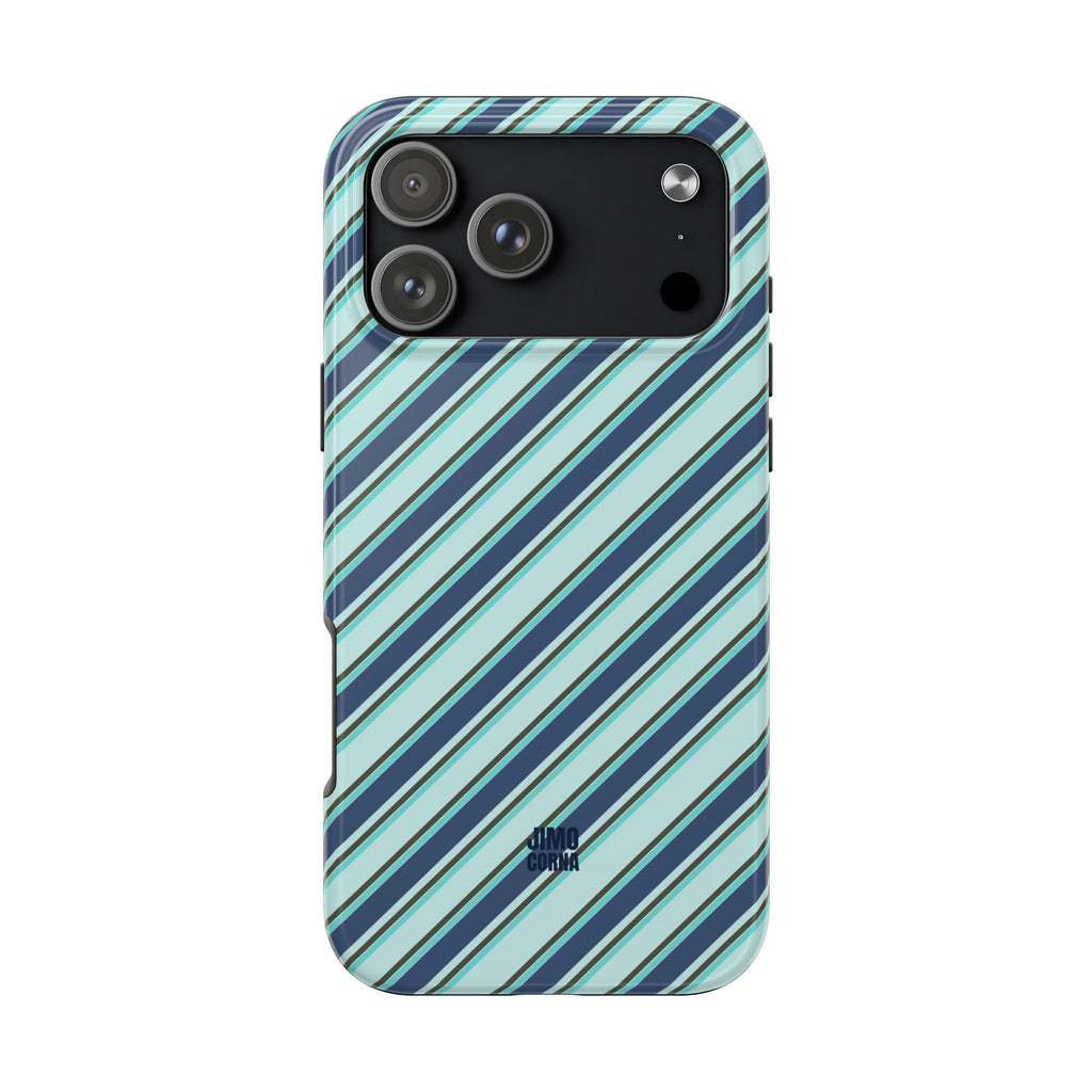Angelina Stripes | Blue - iPhone Case