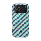 Angelina Stripes | Blue - iPhone Case
