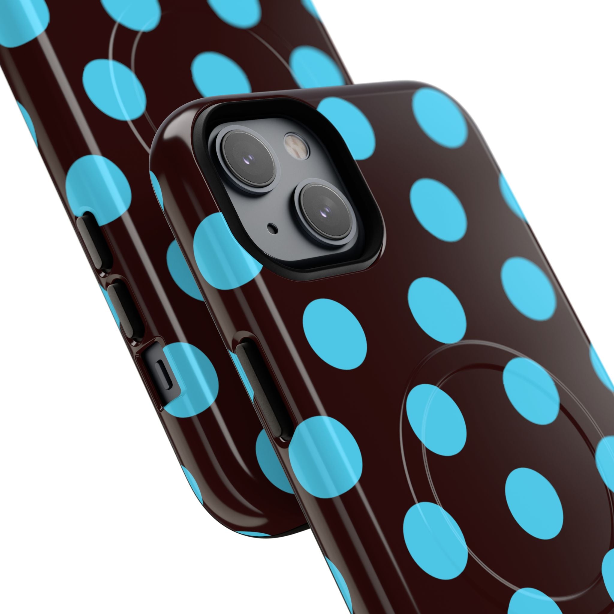 Big Polka Dot | Brown and Blue