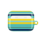 Blue Lemon Stripe AirPods Case