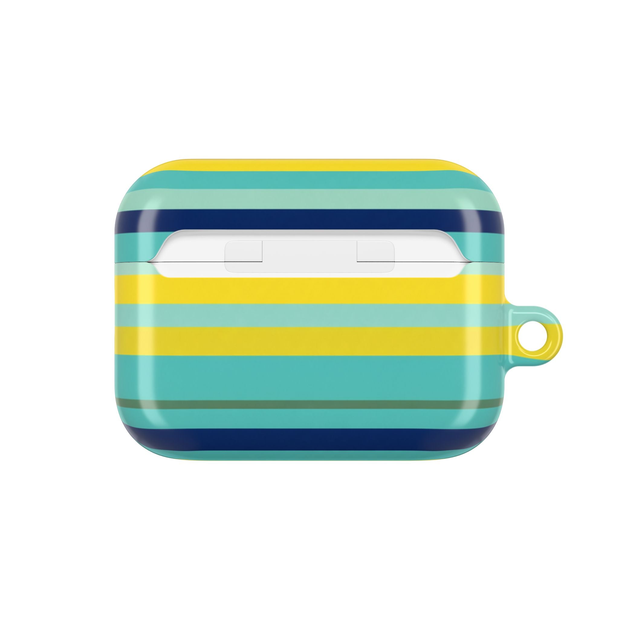 Blue Lemon Stripe AirPods Case