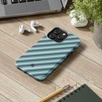 Angelina Stripes | Blue - iPhone Case