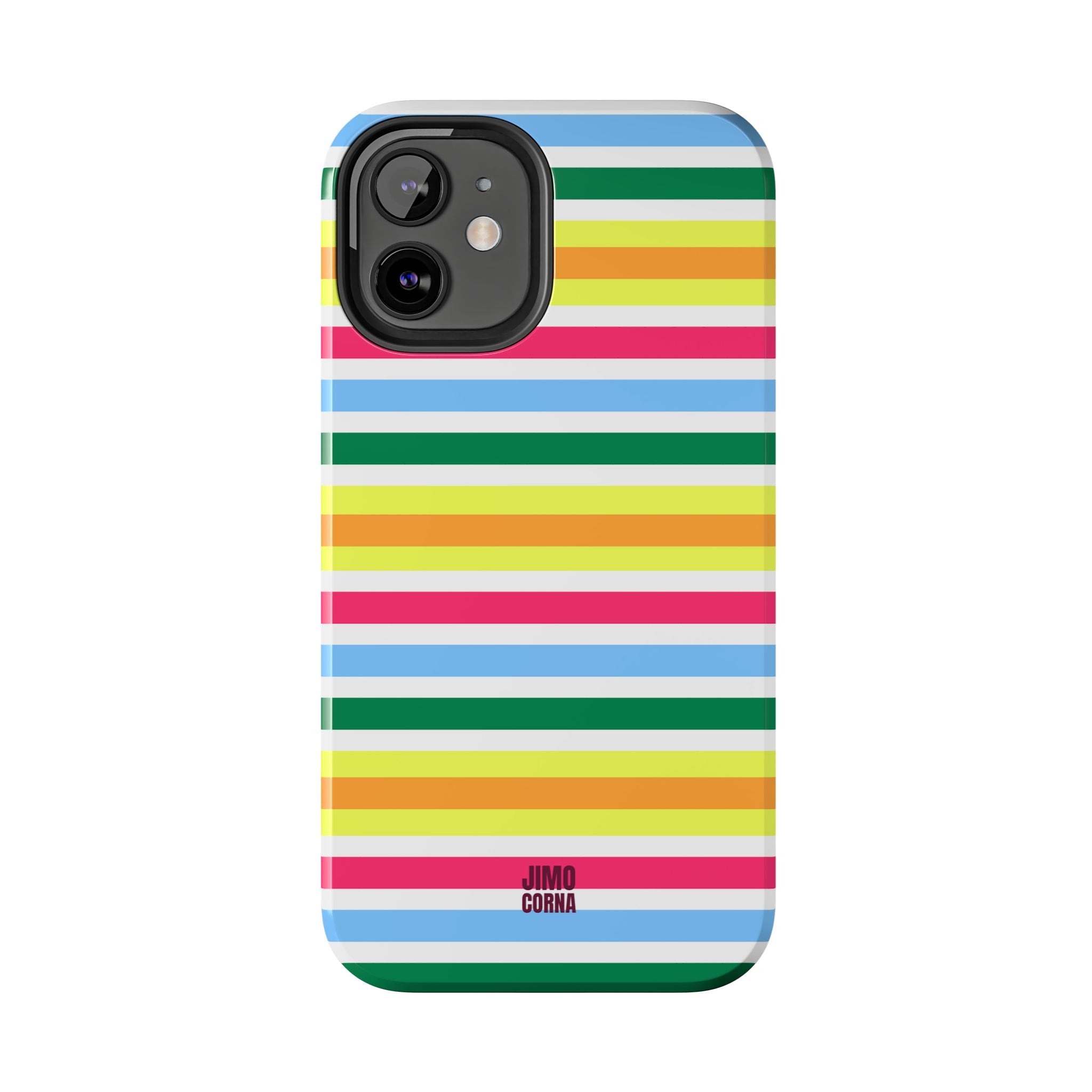 Rainbow Sorbet Stripe iPhone Case