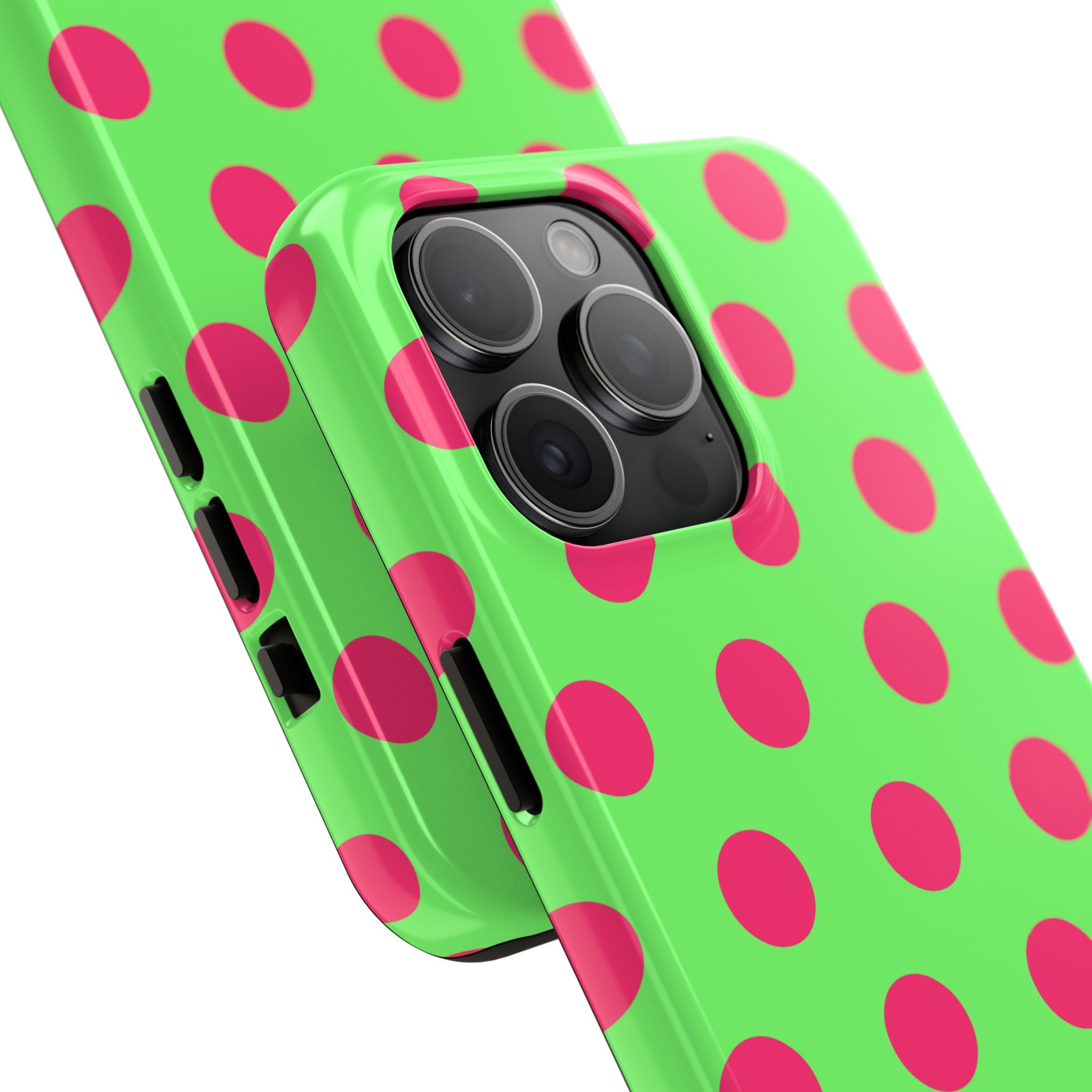 Big Polka Dot | Green and Pink
