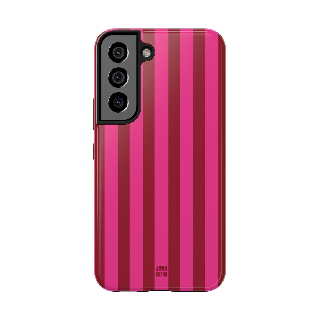 Strawberry Burst Bold Stripes
