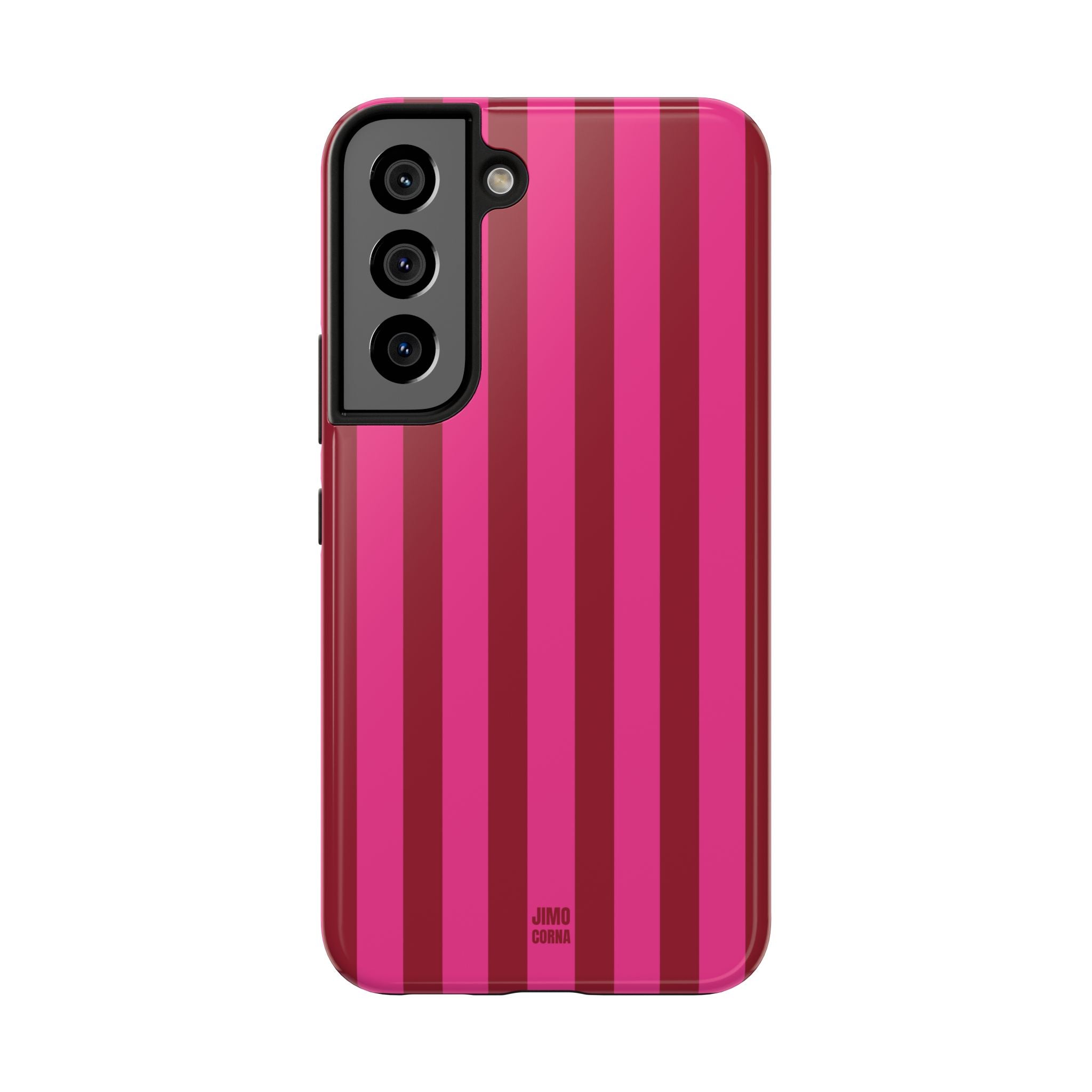 Strawberry Burst Bold Stripes