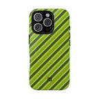 Angelina Stripes | Olive - MagSafe iPhone Case
