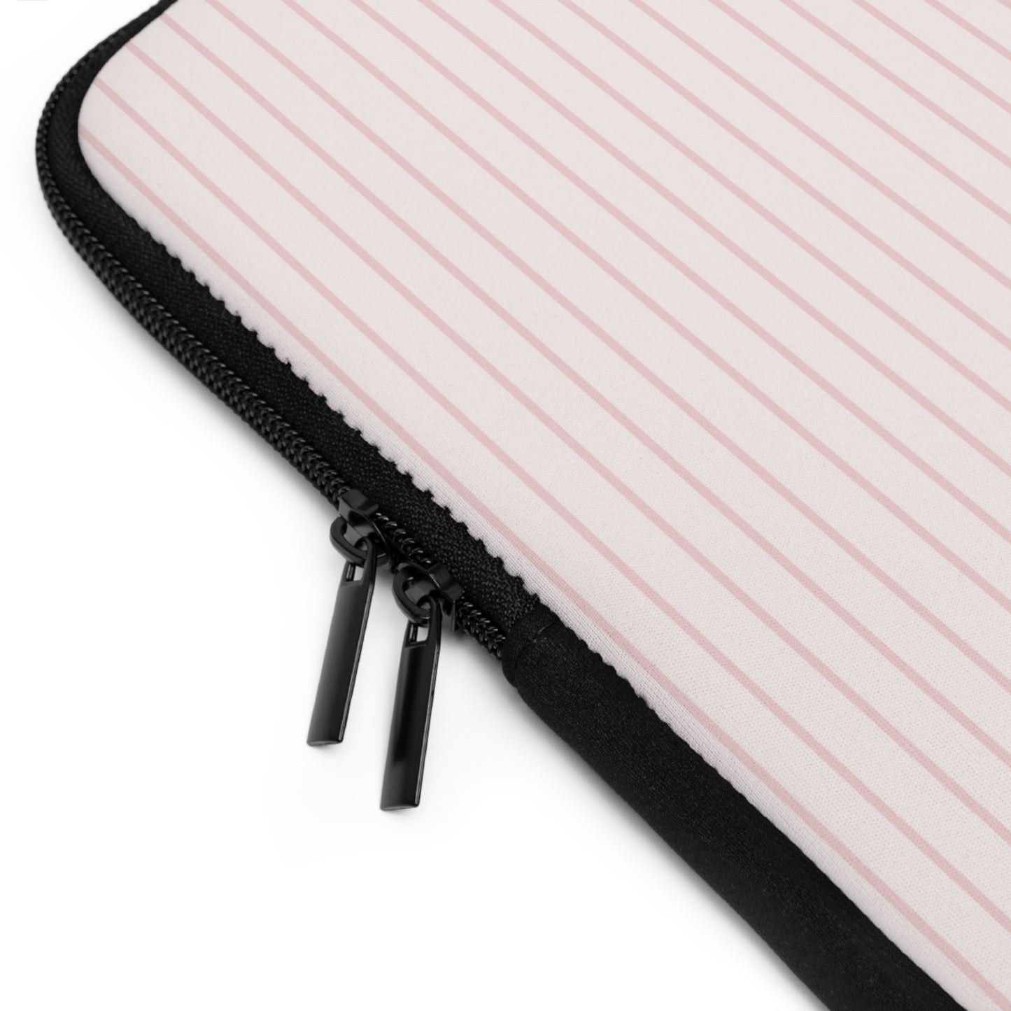 Baby Pink Soft Stripes Laptop Sleeve