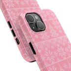 Holiday Knit | Pink iPhone Case