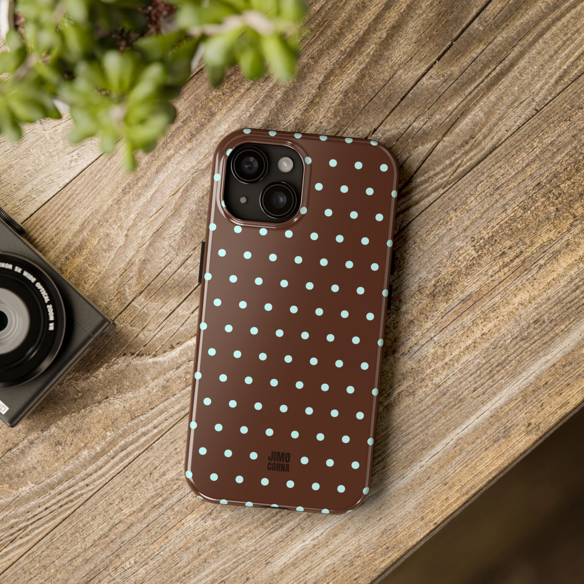 Polka Dot | Brown and Blue