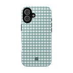 Farm Gingham MagSafe iPhone Case | Blue