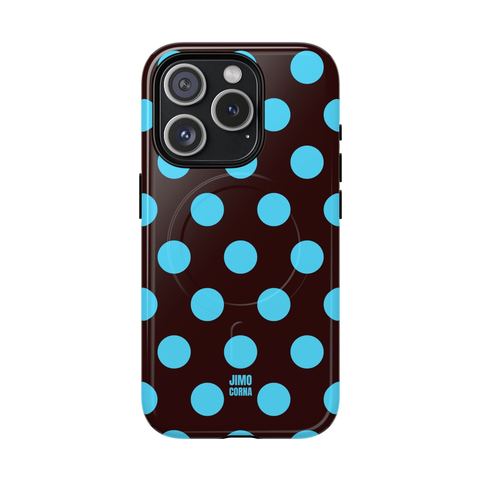 Big Polka Dot | Brown and Blue