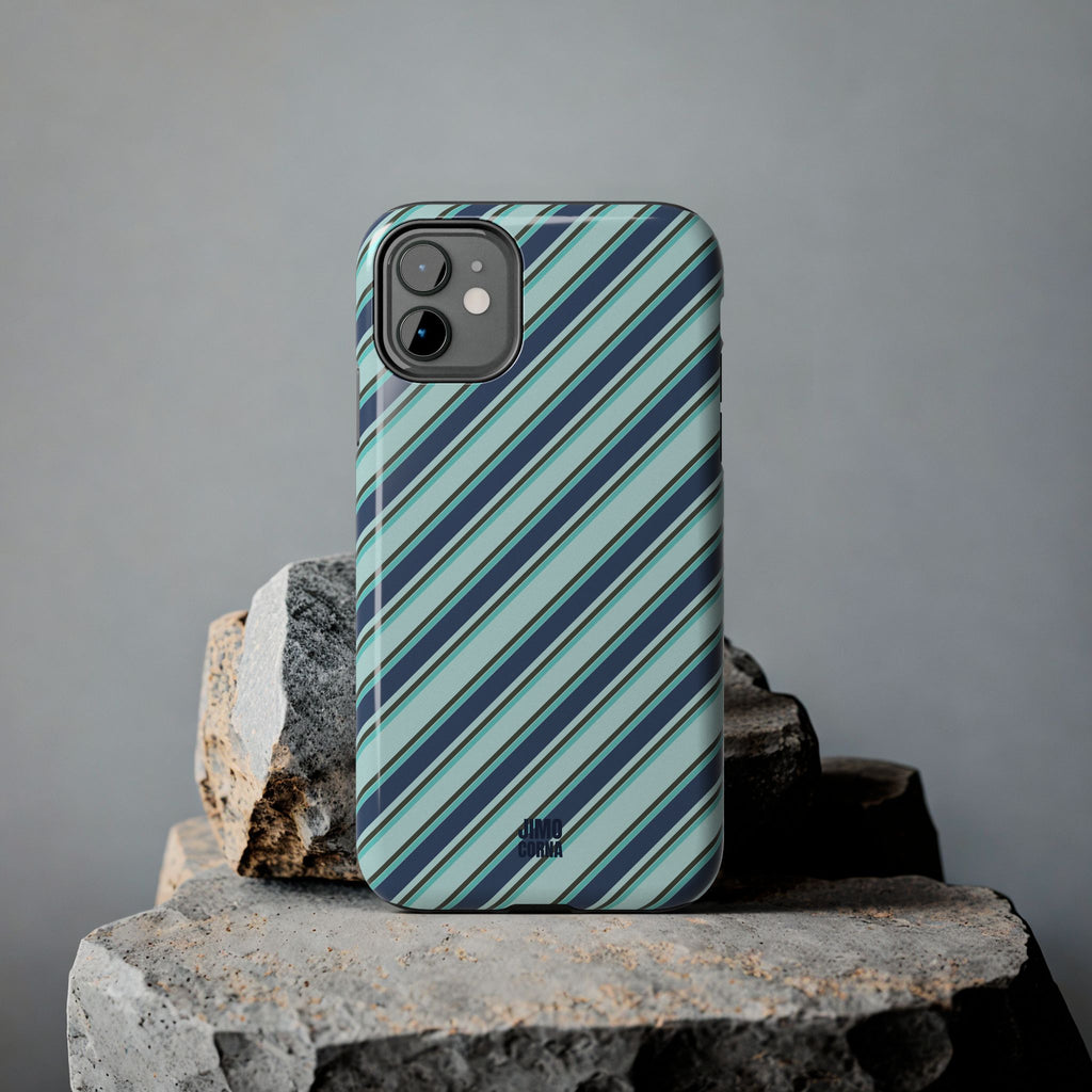 Angelina Stripes | Blue - iPhone Case