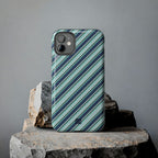Angelina Stripes | Blue - iPhone Case