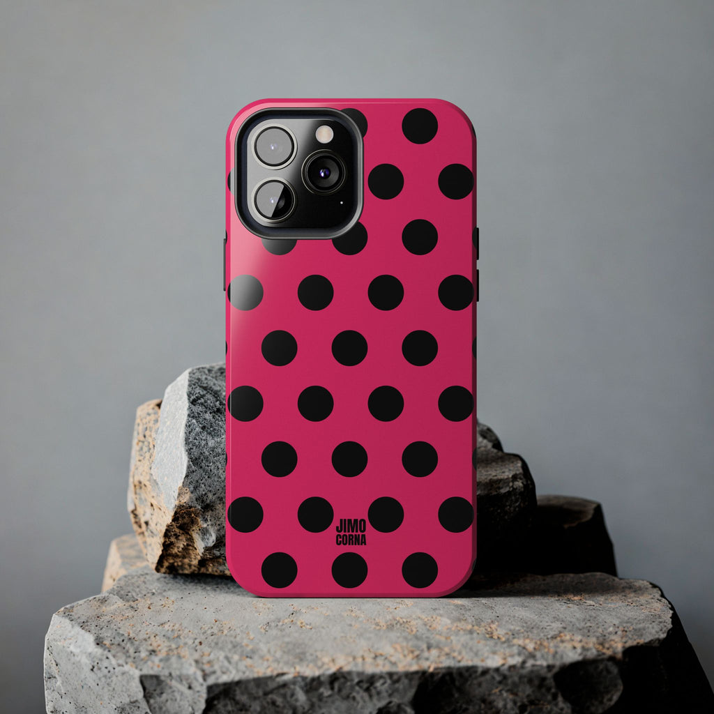 Big Polka Dot | Hot Pink and Black