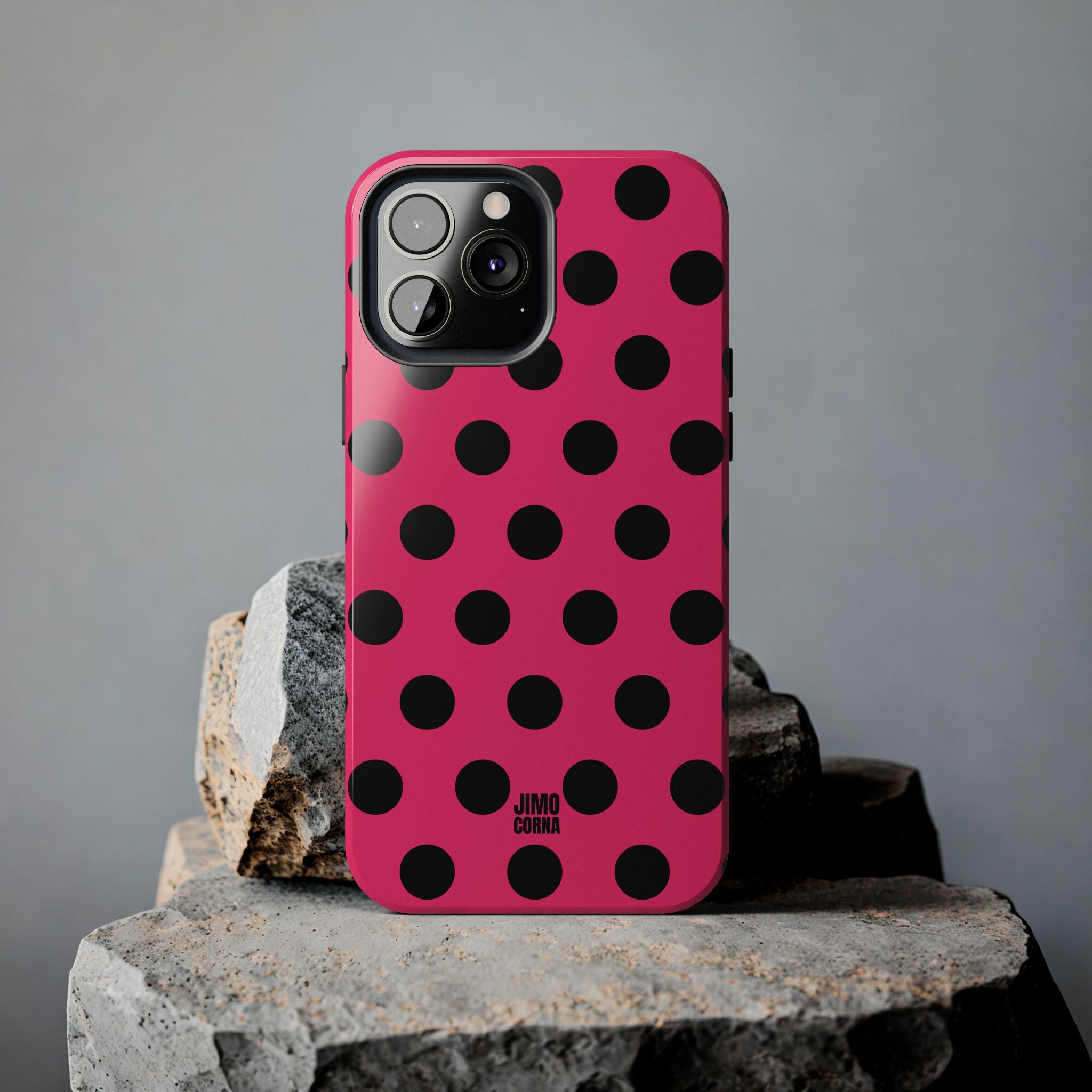 Big Polka Dot | Hot Pink and Black