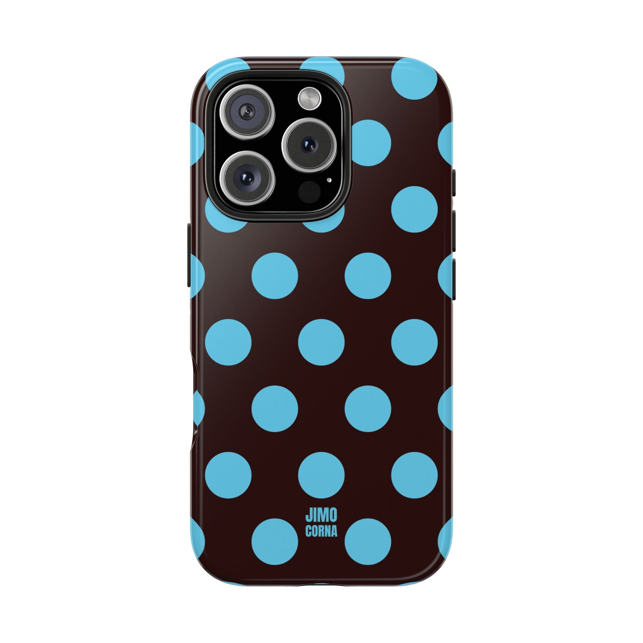 Big Polka Dot | Brown and Blue