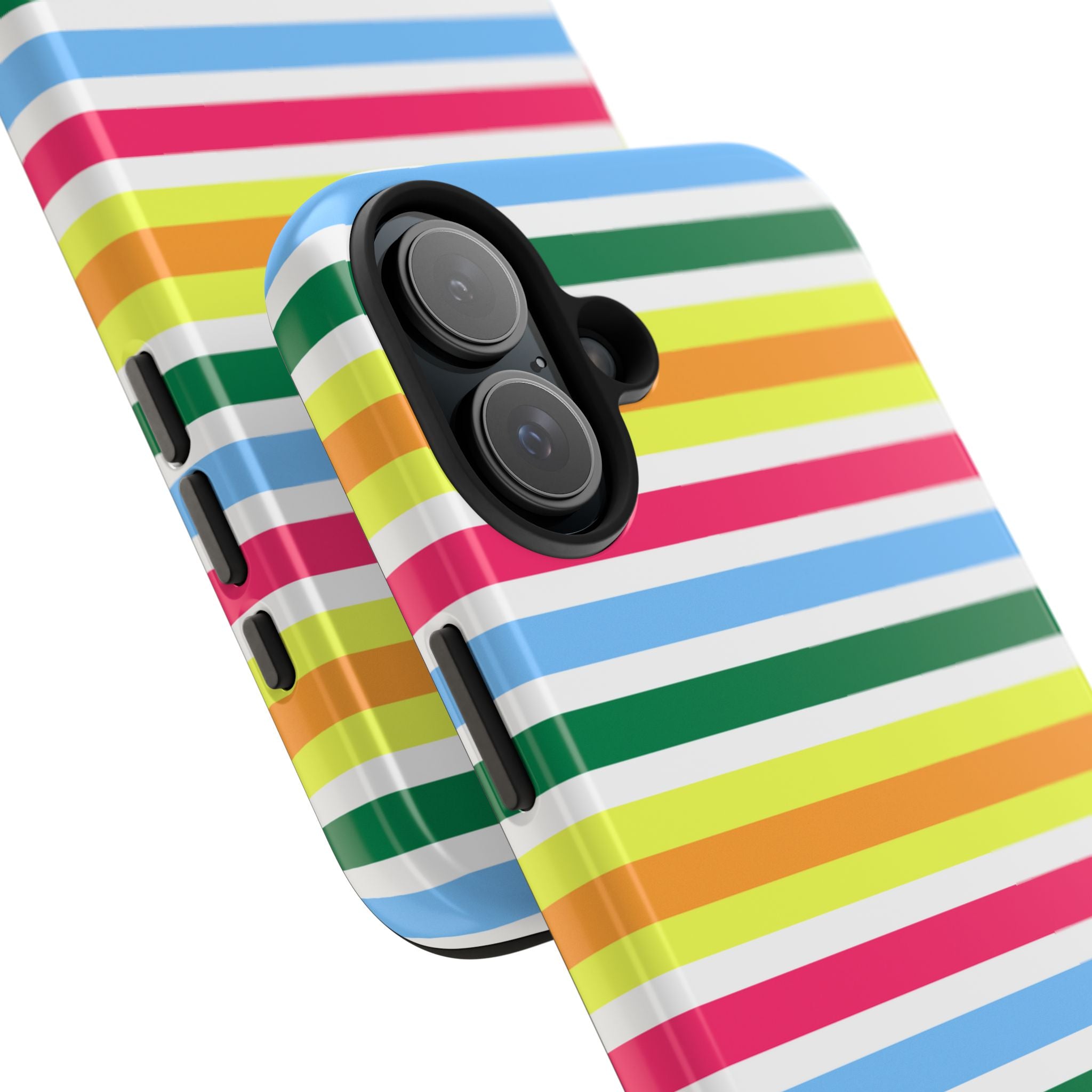 Rainbow Sorbet Stripe iPhone Case