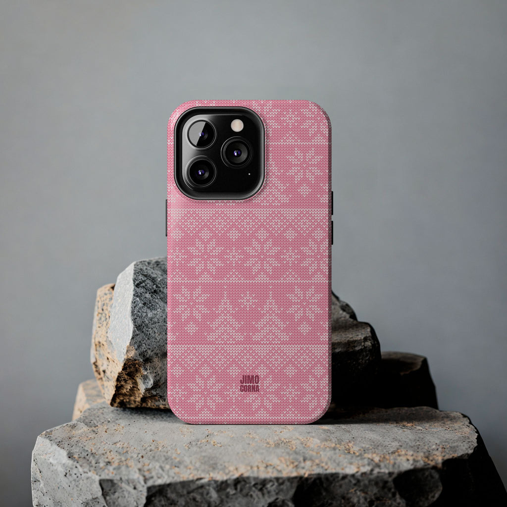 Holiday Knit | Pink iPhone Case