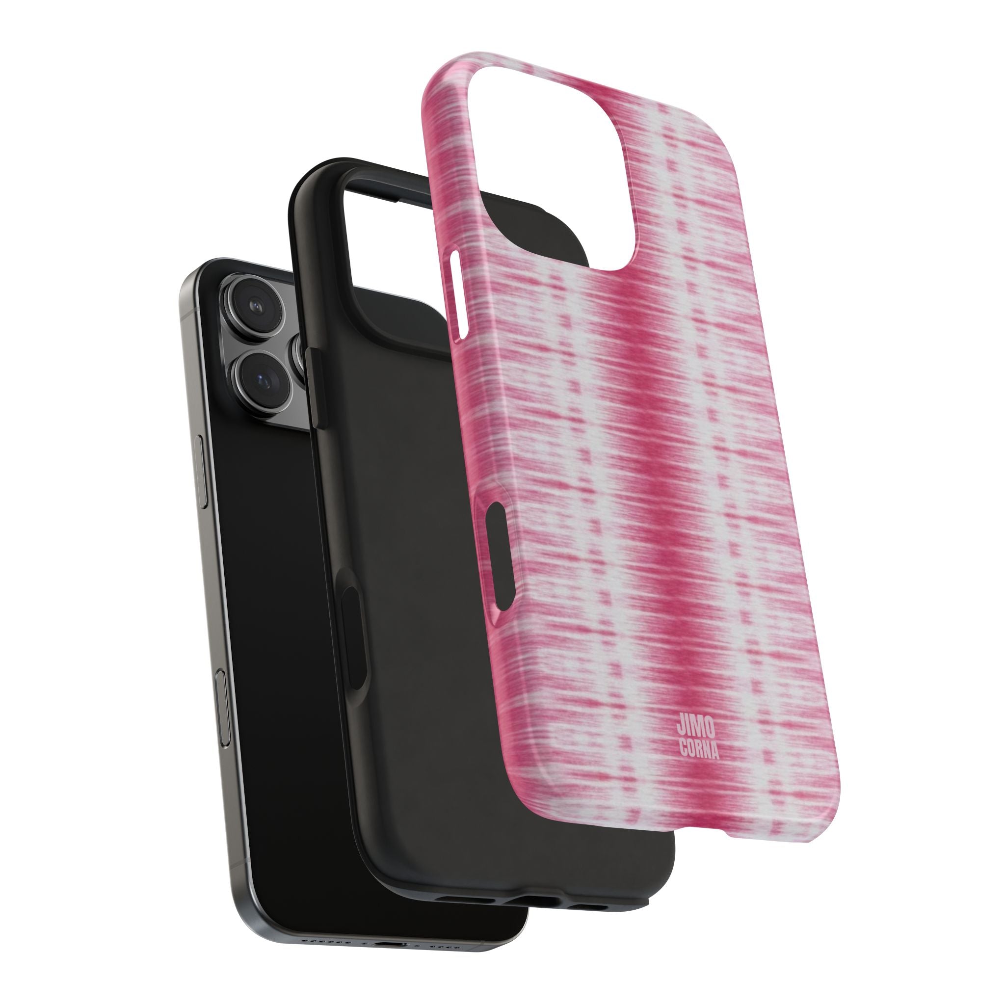 Pink Woven Texture iPhone Case