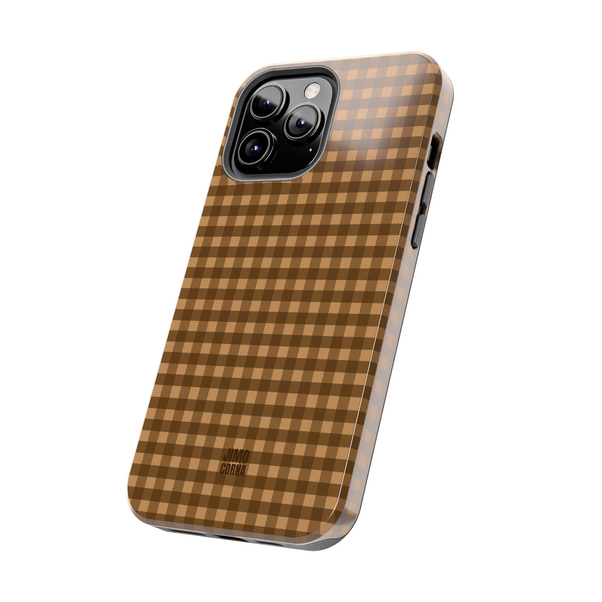 Farm Gingham iPhone Case | Brown