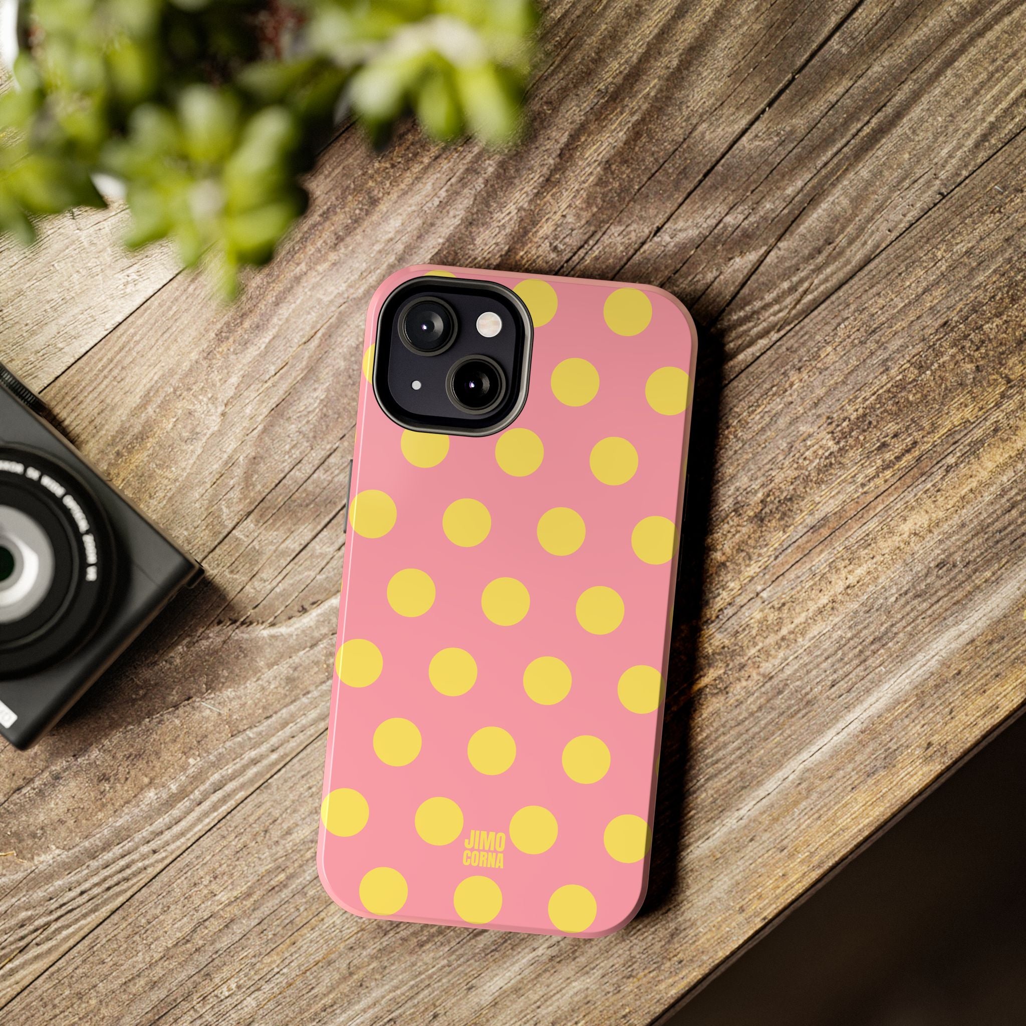 Big Polka Dot | Pink and Yellow