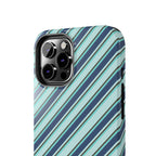 Angelina Stripes | Blue - iPhone Case