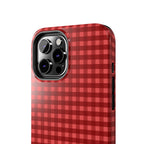 Farm Gingham iPhone Case | Red