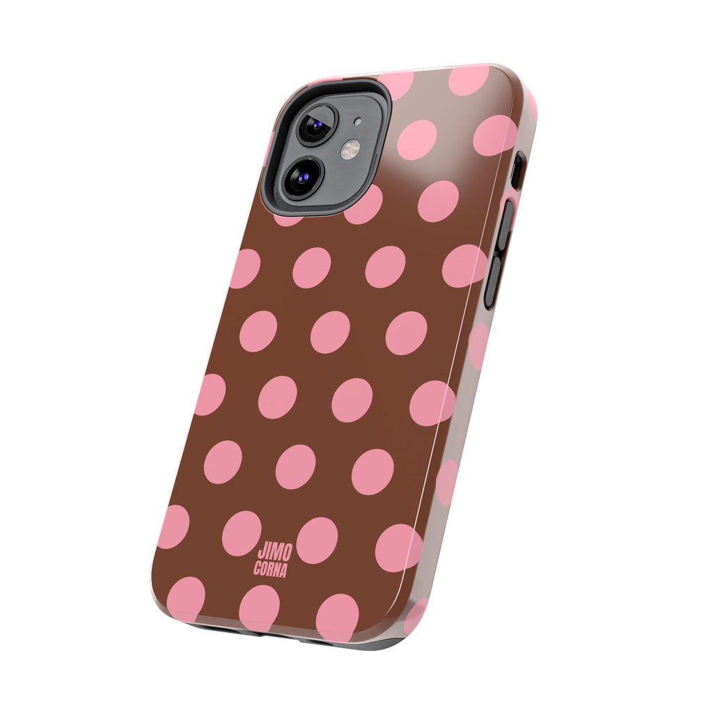 Big Polka Dot | Brown and Pink