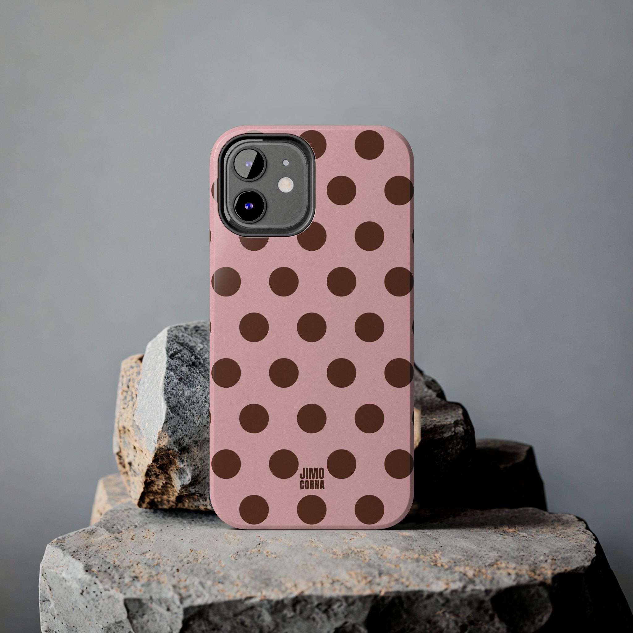 Big Polka Dot | Pink and Brown