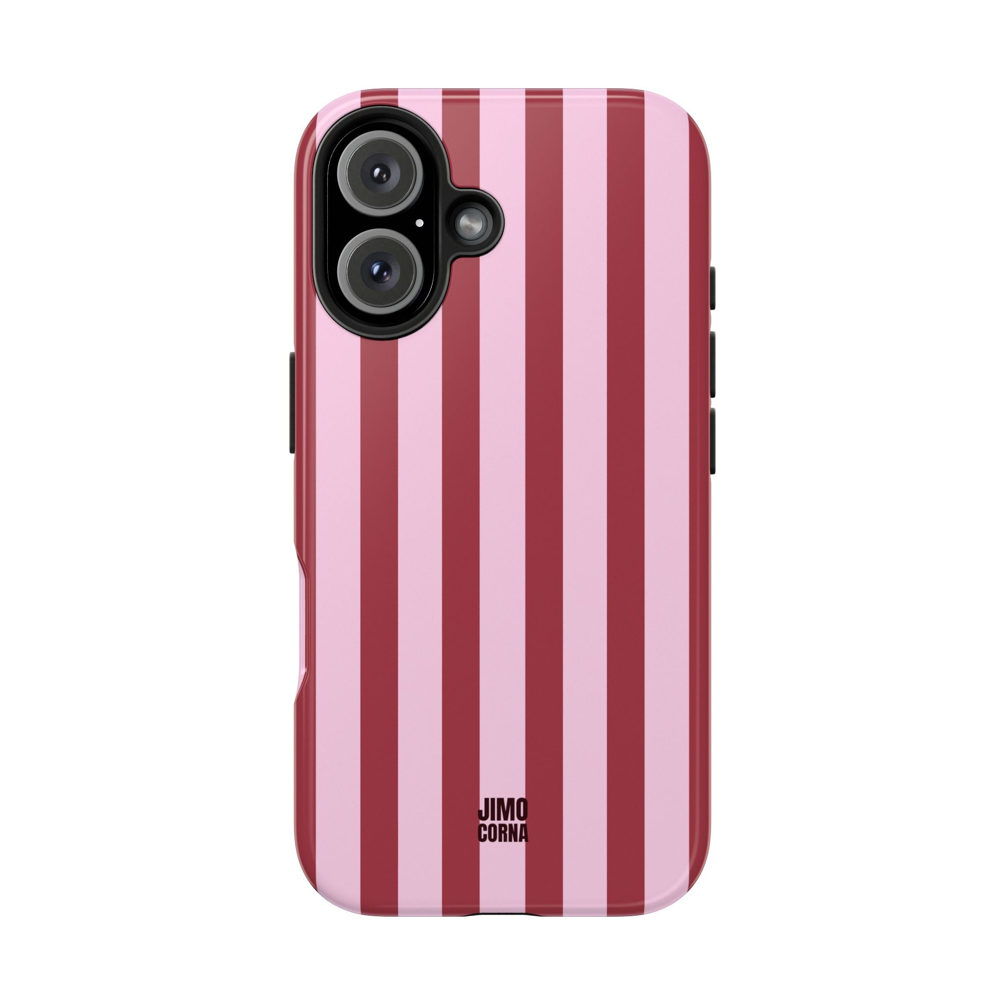 Bold Stripes iPhone Case | Pink and Red