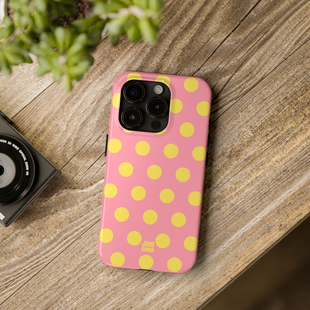 Big Polka Dot | Pink and Yellow