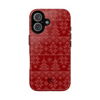 Holiday Knit | Red MagSafe iPhone Case
