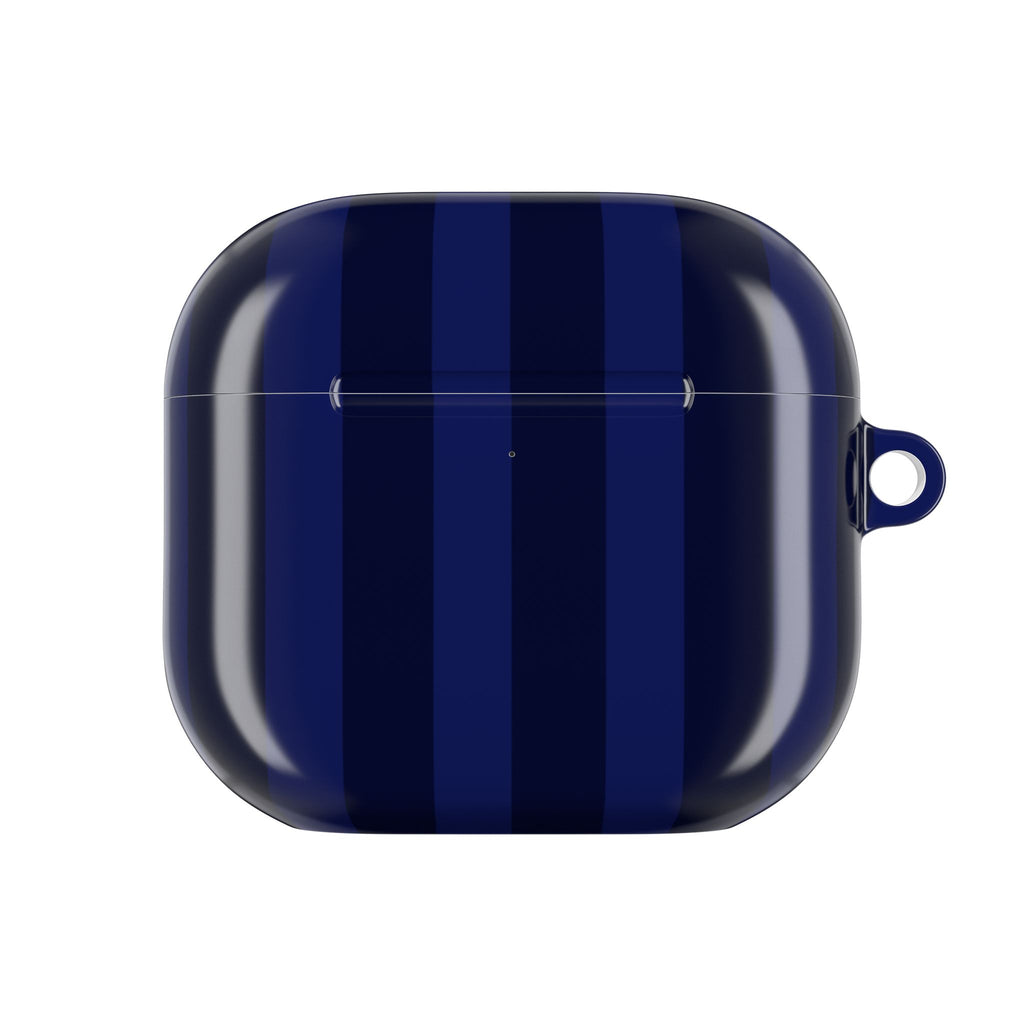 Bold Stripes AirPods Case | Navy Blue