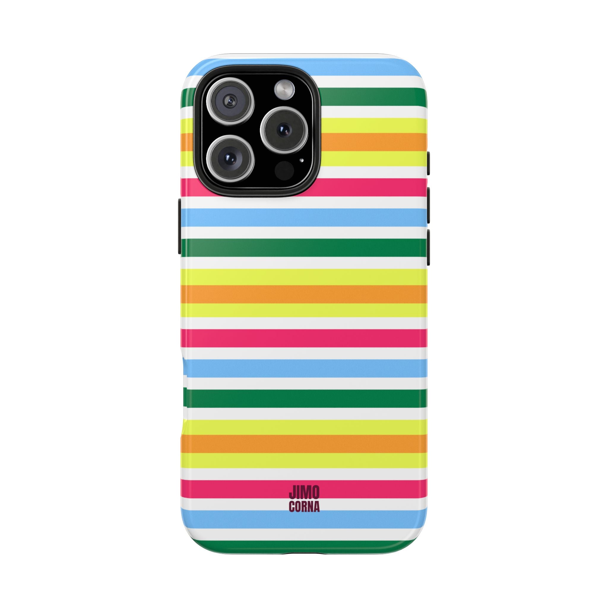Rainbow Sorbet Stripe iPhone Case