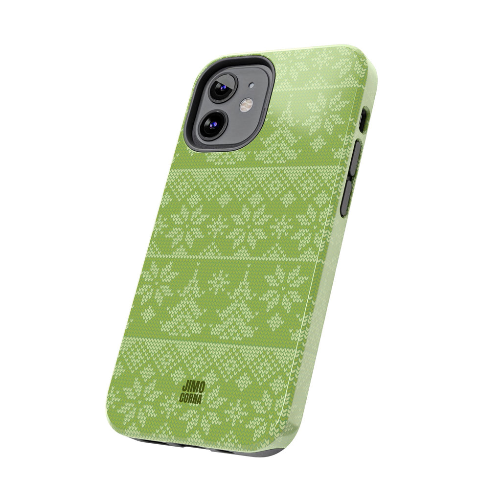 Holiday Knit | Green iPhone Case